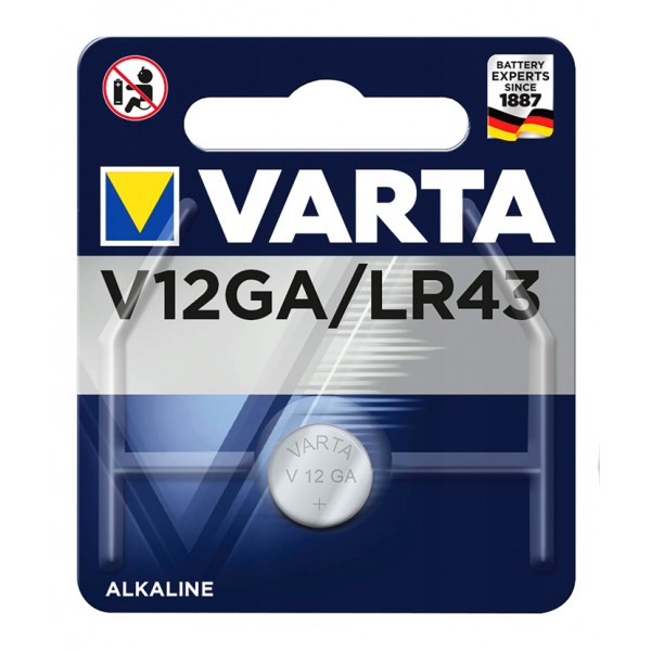 VARTA αλκαλική μπαταρία LR43, 1.5V, 1τμχ - VARTA