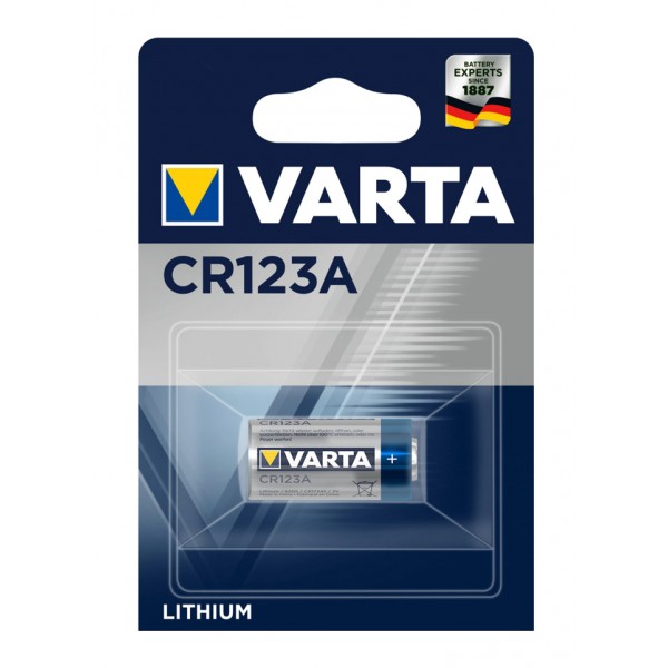 VARTA μπαταρία λιθίου CR123A, 3V, 1τμχ - VARTA