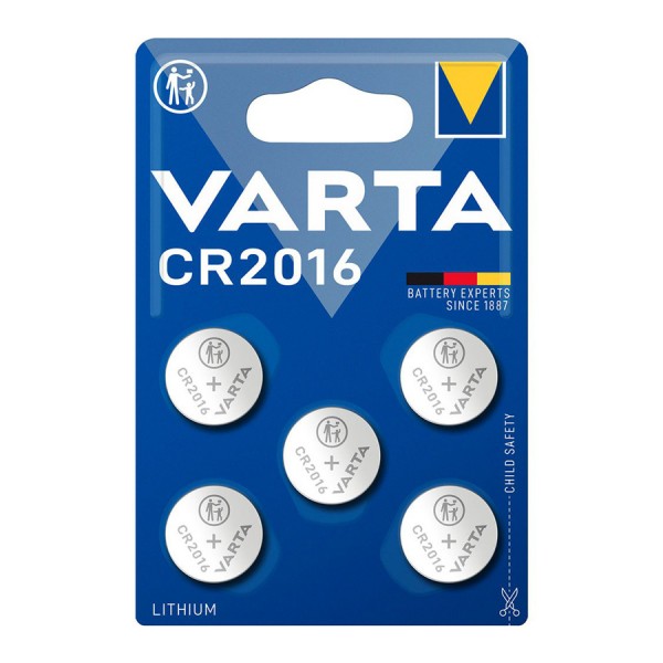 VARTA μπαταρία λιθίου CR2016, 3V, 5τμχ - VARTA