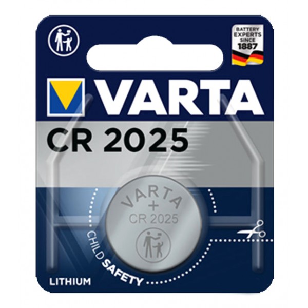 VARTA μπαταρία λιθίου CR2025, 3V, 1τμχ - VARTA