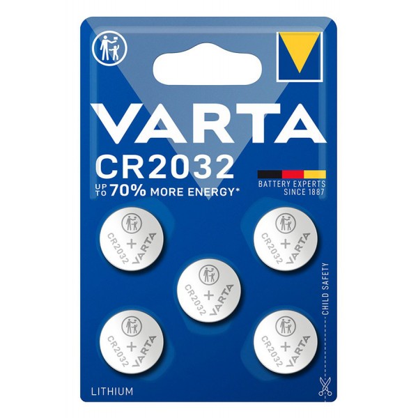 VARTA μπαταρία λιθίου CR2032, 3V, 5τμχ - VARTA