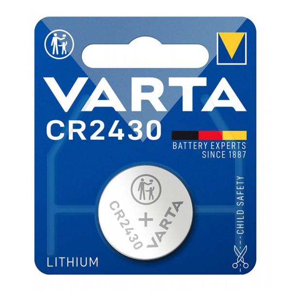 VARTA μπαταρία λιθίου CR2430, 3V, 1τμχ - VARTA