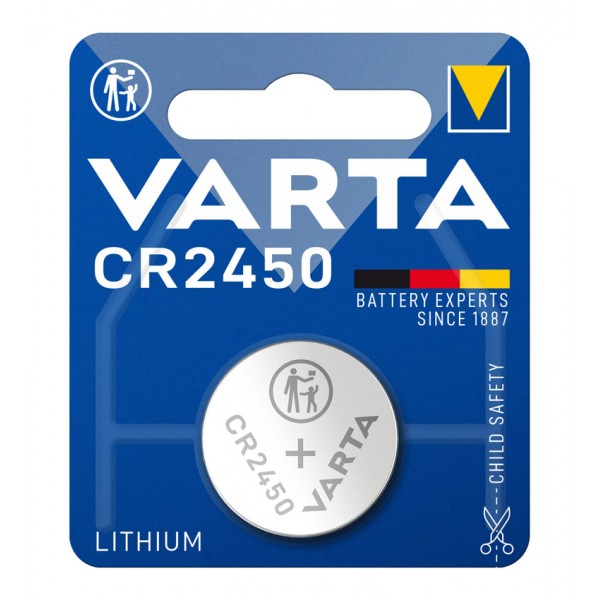 VARTA μπαταρία λιθίου CR2450, 3V, 1τμχ - VARTA