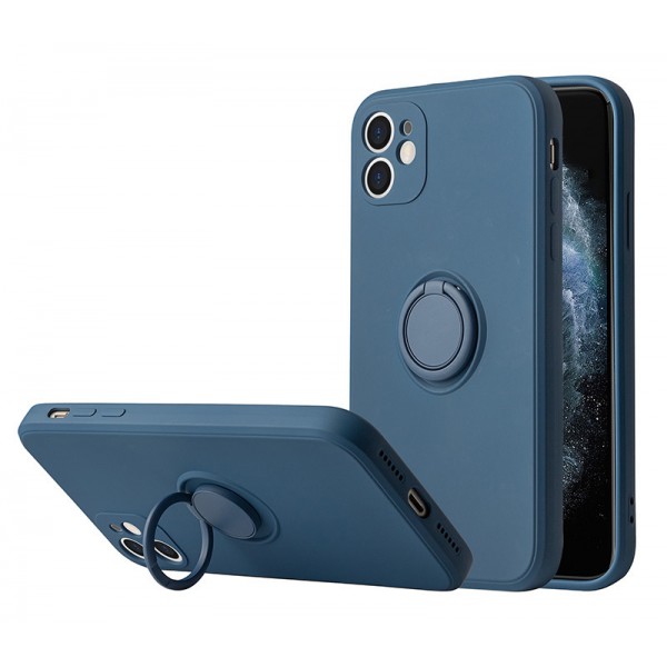 VENNUS θήκη Silicone Ring VNS-0070 για iPhone 14 Pro, μπλε - Mobile