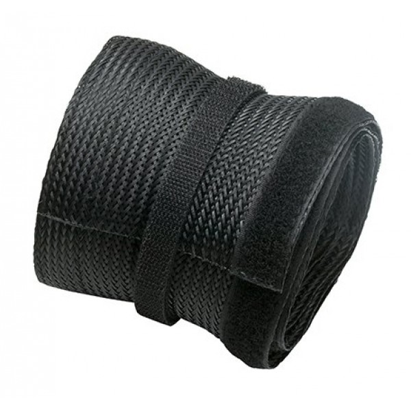 BRATECK πλέγμα καλωδίων τύπου Flex Wrap VS-85, 100x8.5cm, μαύρο - Σύγκριση Προϊόντων