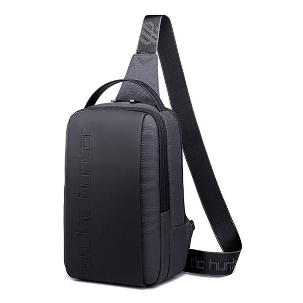 ARCTIC HUNTER τσάντα Crossbody XB00541, με θήκη tablet, 4L, γκρι - Τσάντες - Πορτοφόλια