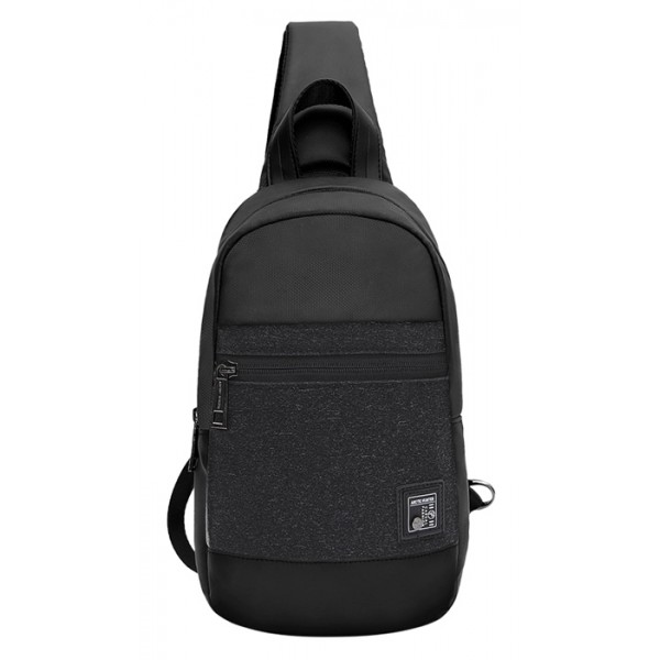 ARCTIC HUNTER τσάντα Crossbody XB0060 με θήκη tablet, αδιάβροχη, μαύρη - ARCTIC HUNTER