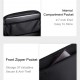 ARCTIC HUNTER τσάντα μέσης Y00569 με θήκη tablet, 3.5L, μαύρη