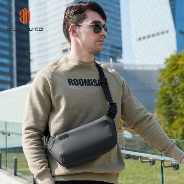 ARCTIC HUNTER τσάντα μέσης Y00569 με θήκη tablet, 3.5L, γκρι - Σπίτι & Gadgets