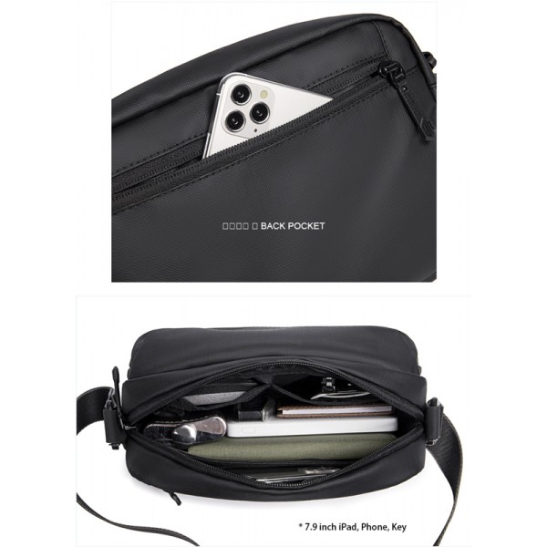 ARCTIC HUNTER τσάντα ώμου YB00518 με θήκη tablet, 3L, μαύρη - ARCTIC HUNTER
