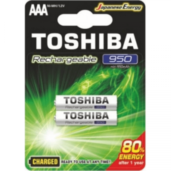 Toshiba Επαναφορτιζόμενες Μπαταρίες AAA Ni-MH 950mAh 1.2V 2τμχ - Σύγκριση Προϊόντων