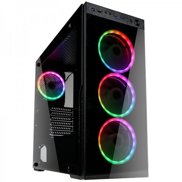 Kolink Horizon RGB Midi-Tower, Tempered Glass PC Case - black - Νέα & Ref PC