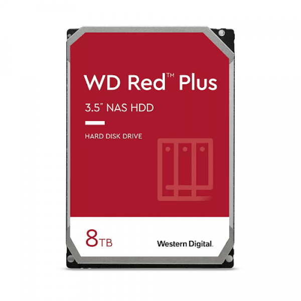 Σκληρός Δίσκος HDD WD RED PLUS 8TB/SATA6/7200RPM/128MB