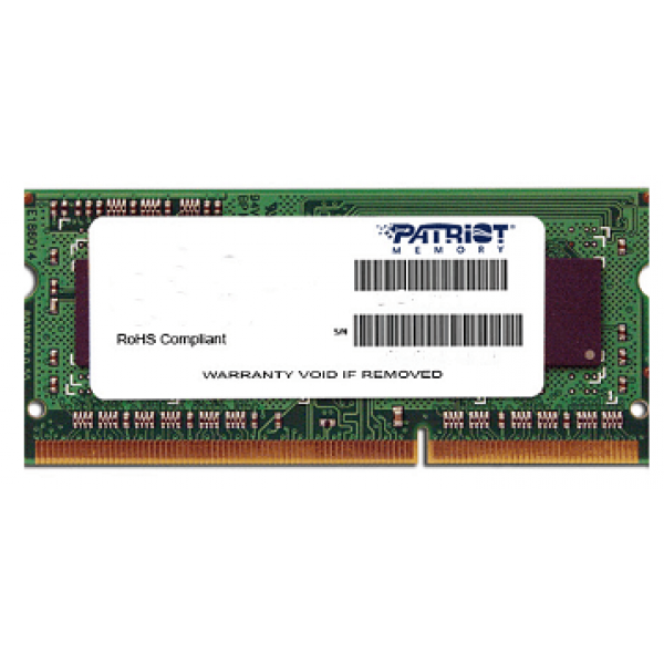 Μνήμη για Laptop PATRIOT SIGNATURE soDDR3 04GB 1600MHz PC3-1280 LV 1R/2S - Κάρτες μνήμης