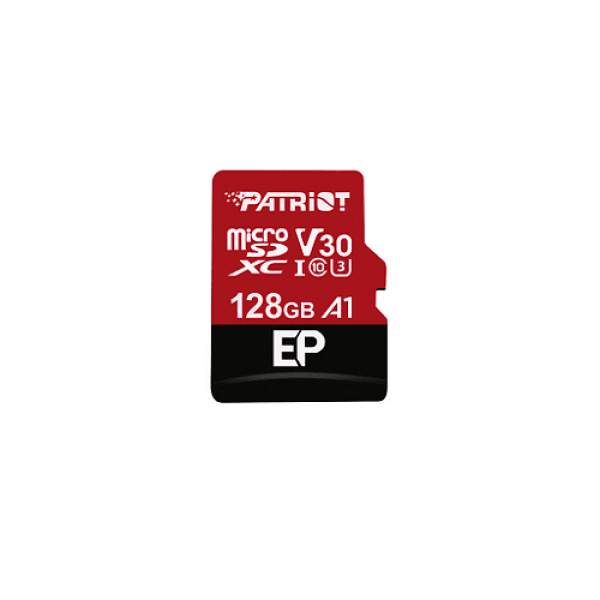 Κάρτα μνήμης PATRIOT EP V30 A1 MICROSD/XC, 128GB 90/80MBs SD-ADAPTER