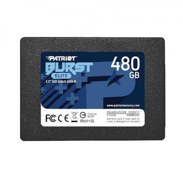 Σκληρός Δίσκος SSD PATRIOT BURST ELITE, 0480GB 2.5/SATA3 450/320MBs 40K/40K - Εξαρτήματα-Αναβάθμιση