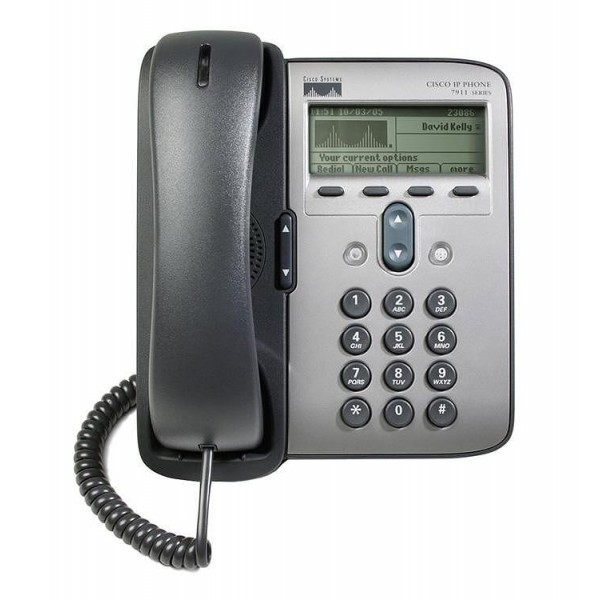 CISCO used IP Phone 7911G, POE, Dark Gray - Μεταχειρισμένα και refurbished