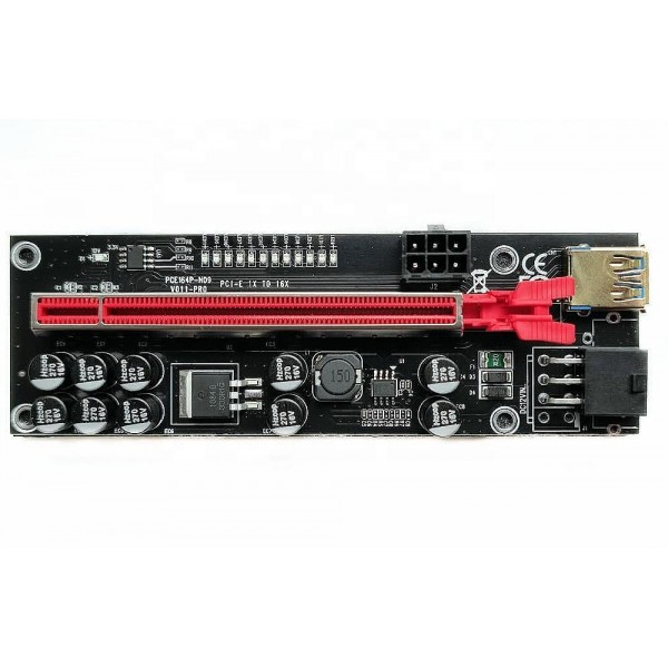 Extender v011-PRO PLUS PCI-E Riser Card USB 3.0 - Mining
