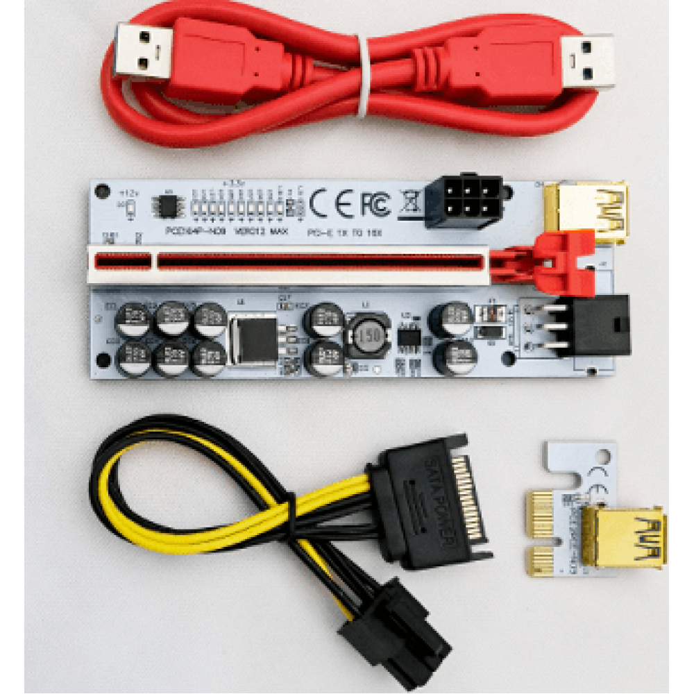 Usb Gpu Riser Riser VER012 MAX USB 3.0 PCI-E Riser VER 012 MAX Express 1X 16x ...