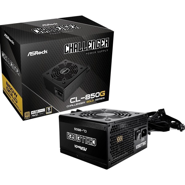 ASRock Challenger CL-850G 850W Μαύρο Τροφοδοτικό Υπολογιστή Full Wired 80 Plus Gold - Asrock