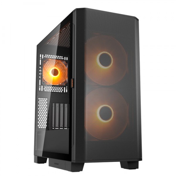 COUGAR Midi Tower Case, Airface FLO, ARGB, Black - Cases