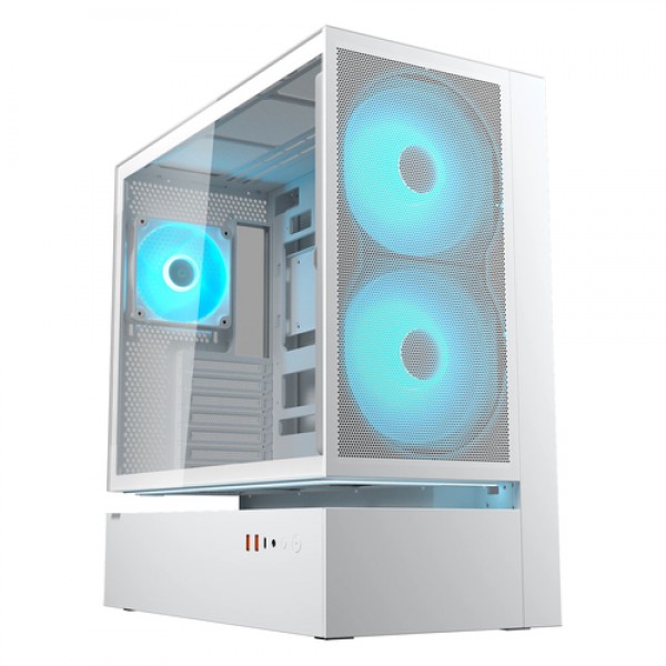 COUGAR Midi Tower Case, CFV235, ARGB, Mesh, White - Cases
