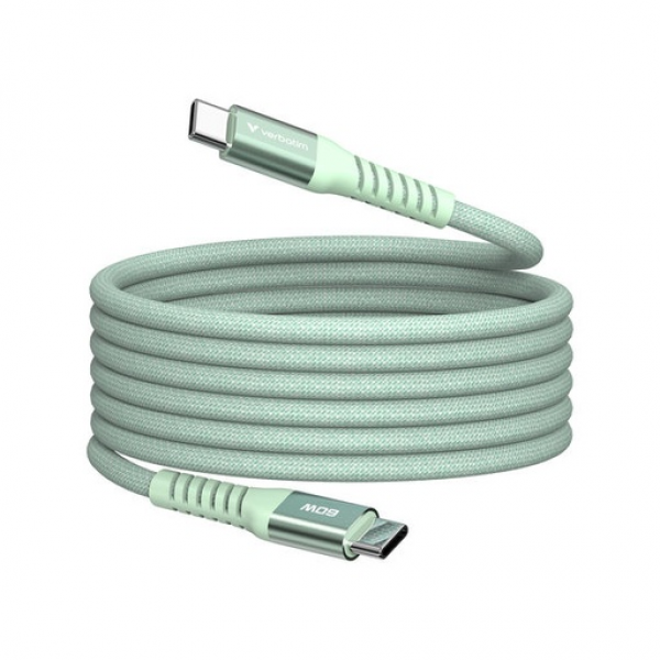 Verbatim Sync & Charge USB C to USB C 60W Magnetic 120 cm - Green - Αξεσουάρ κινητών