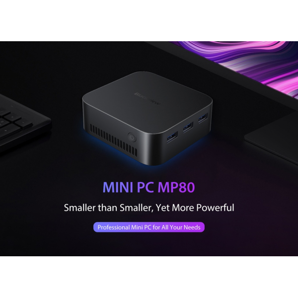 BlackView Μini PC MP80 Intel N97 16GB 512GB SSD Win11 Pro Black - 