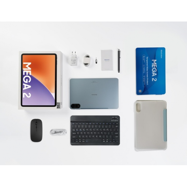 Blackview MEGA 2 – 12" Android 15 Tablet με WiFi | 12GB RAM, 256GB ROM | Space Blue Set - BLACKVIEW
