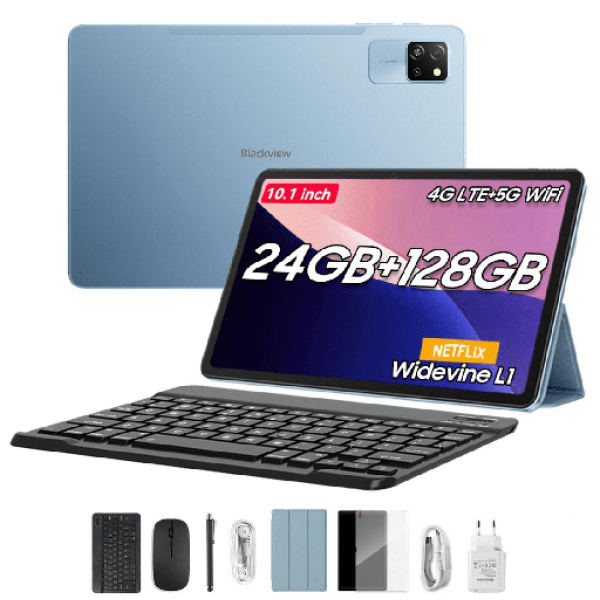 BlackView Tab 60 Pro 10.1" με WiFi & 4G (8GB/128GB) Set Sunny Blue - BLACKVIEW