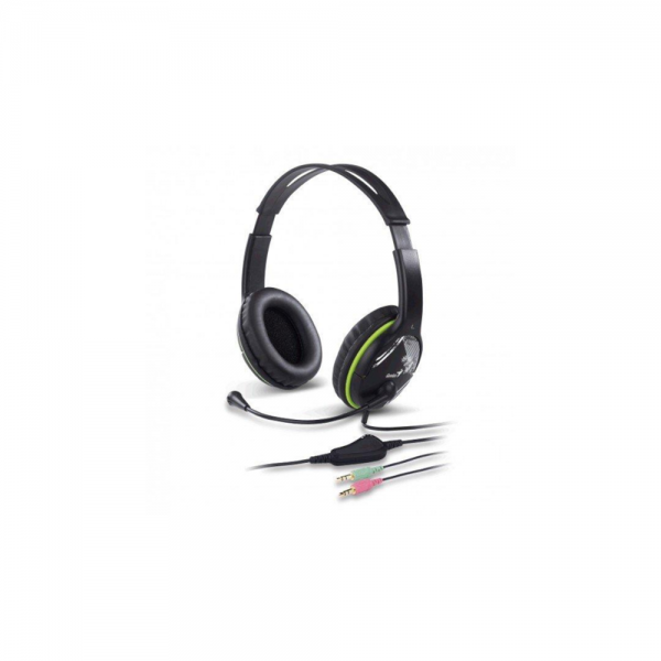 GENIUS HEADSET, ADJ HEADBAND, ADJ V/C, IN-LINE MIC, LEATHER - Genius