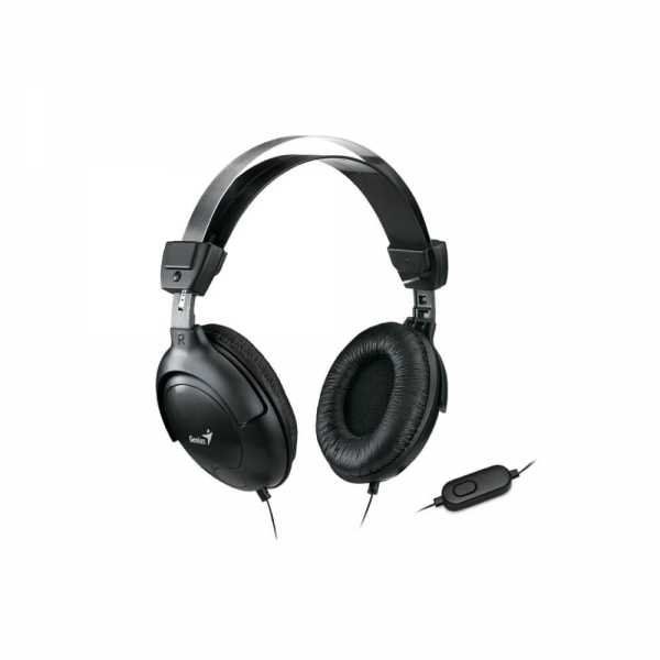 GENIUS HEADSET, HEAD PHONES , ADJUST LEATHER EARPADS - Genius