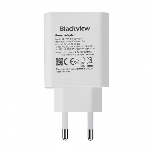 BlackView Φορτιστής Χωρίς Καλώδιο με Θύρα USB-C 45W Power Delivery Λευκός - BLACKVIEW