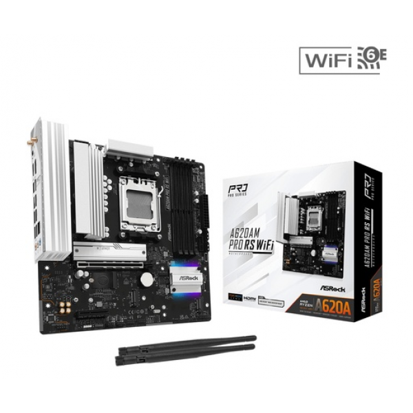 ASRock A620AM Pro RS WiFi Motherboard Micro ATX με AMD AM5 Socket - PC & Περιφερειακά & Αναβάθμιση
