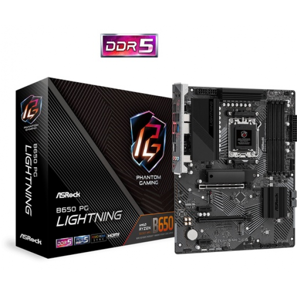 ASRock B650 PG Lightning Motherboard ATX με AMD AM5 Socket - PC & Περιφερειακά & Αναβάθμιση