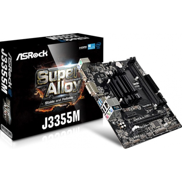 ASRock J3355M SoC Motherboard Micro ATX με Intel BGA1296 Socket - Asrock
