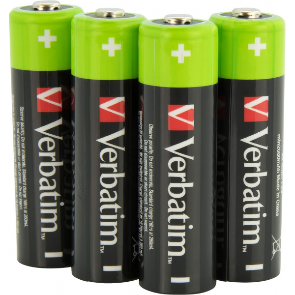 Verbatim AA Rechargeable Batteries (Pack of 4) 49517 - Μπαταρίες Αλκαλικές