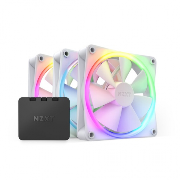 NZXT F120 RGB Case Fan με Σύνδεση 4-Pin PWM 3τμχ Λευκό - NZXT