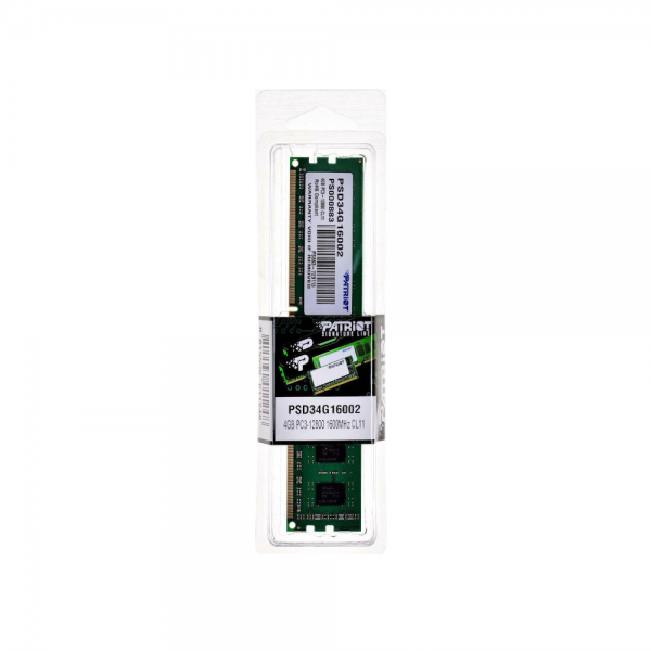 PATRIOT SIGNATURE DDR3 04GB 1600MHz PC3-12800 2R/2S - Patriot