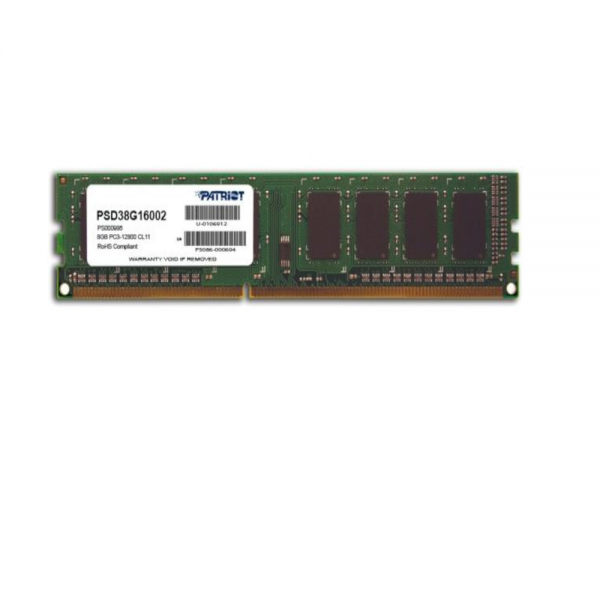PATRIOT SIGNATURE DDR3 08GB 1600MHz PC3-12800 2R/2S - Patriot
