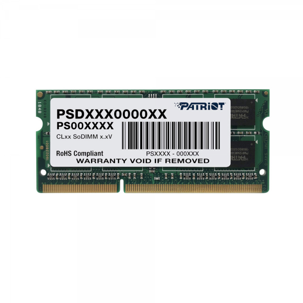 PATRIOT SIGNATURE soDDR3 04GB 1600MHz PC3-1280 LV 2R/2S - Patriot
