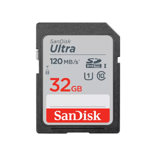 SanDisk Ultra 32GB SDHC Memory Card 120MB/s - SanDisk