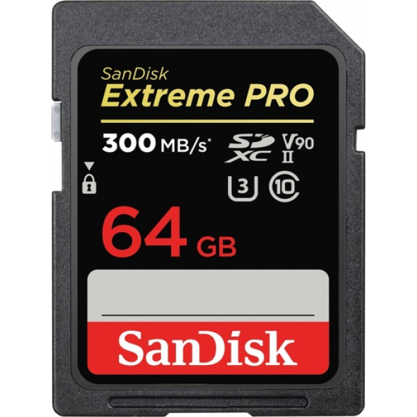Sandisk Extreme Pro SDXC 64GB Class 10 U3 V90 UHS-II - SanDisk