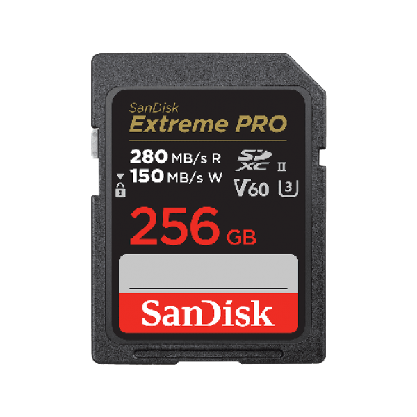 Sandisk Extreme Pro SDXC 256GB V60, C10, UHS-II - 