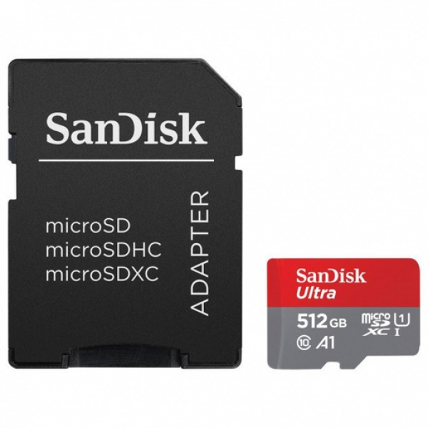 Sandisk Ultra microSDXC 512GB Class 10 U1 A1 UHS-I + Adapter - SanDisk