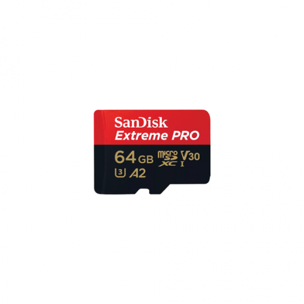 Sandisk Extreme Pro microSDXC 64GB Class 10 U3 V30 A2 UHS-I με αντάπτορα - SanDisk