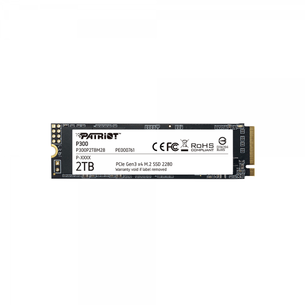 PATRIOT P300, 002TB M2/2280 PCIe3x4/NVMe 2100/1650MBs - Patriot