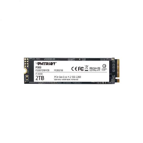 PATRIOT P300, 002TB M2/2280 PCIe3x4/NVMe 2100/1650MBs - SSD Δίσκοι
