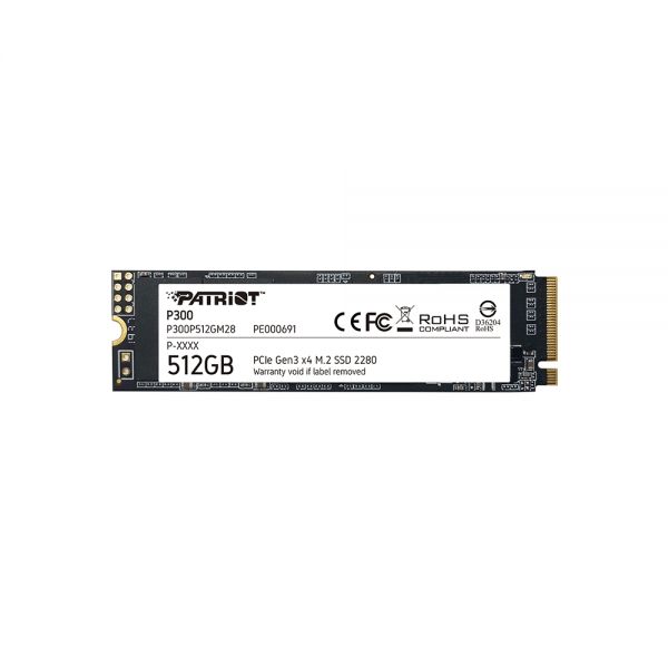 PATRIOT P300, 512GB M2/2280 PCIe3x4/NVMe 1700/1200MBs - Patriot
