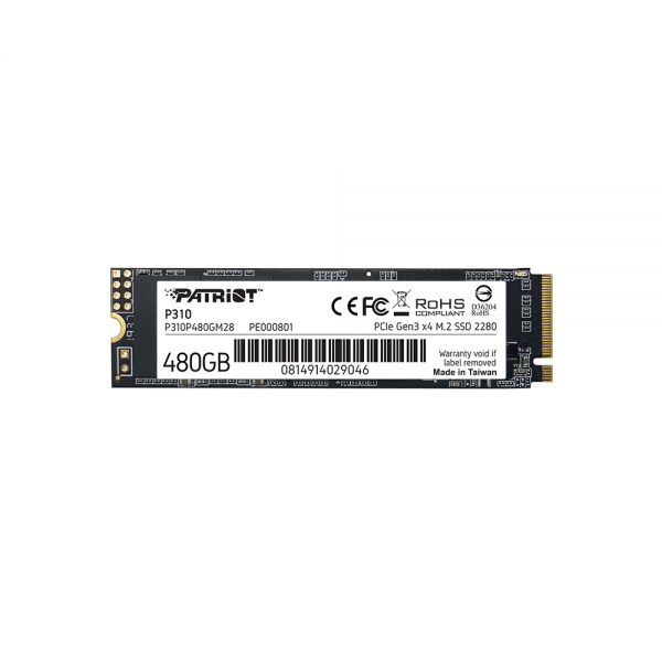 PATRIOT P310, 480GB M2/2280 PCIe3x4/NVMe 2100/1500MBs - Patriot